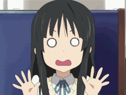 Anime Shy Collapse Mio K-On GIF