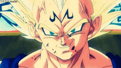 Anime Sinister Smile Vegeta Dragon Ball Z GIF