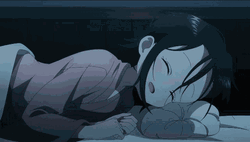 Anime Sleeping And Smile GIF