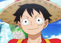 Anime Smile Monkey D Luffy GIF