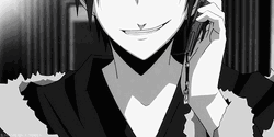 Anime Smirking While On The Phone GIF