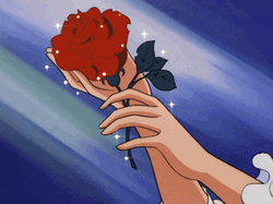 Anime Sparkling Rose Flowers