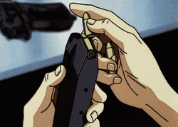 Anime Spike Spiegel Loading Gun GIF