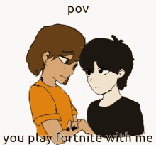 Anime Sweet Couple Kissing Pov GIF