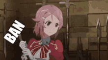 Anime Sword Art Online Rika Shinozaki Ban  GIF