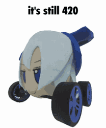 Anime Touhou Plush Doll Cirno It's Still 420  GIF