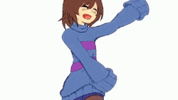 Anime Transition Frisk Dancing GIF