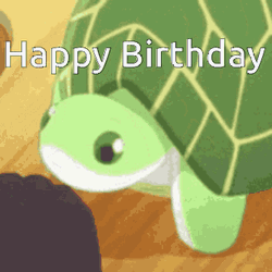 Anime Turtle Happy Birthday GIF