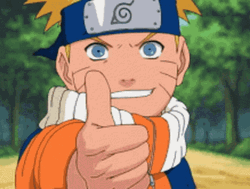 Anime Uzumaki Naruto Thumbs Up Kid GIF