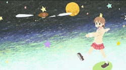 Anime Walking Space Yuuko Aioi Nichijou GIF