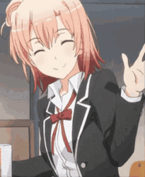 Anime Wave Yui Yuigahama GIF
