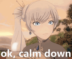 Anime Weiss Schnee Calm Down GIF