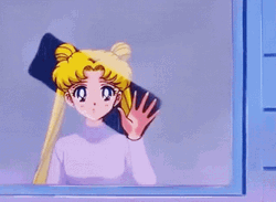 Anime Window Rain Sailor Moon GIF
