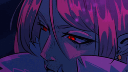 Anime Woman Glare GIF
