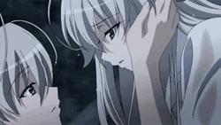 Anime Yosuga No Sora Tender Kissing GIF