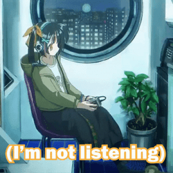 Anime Yuka Nagase Im Not Listening GIF