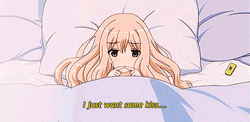 Anime Yuri In Bed GIF