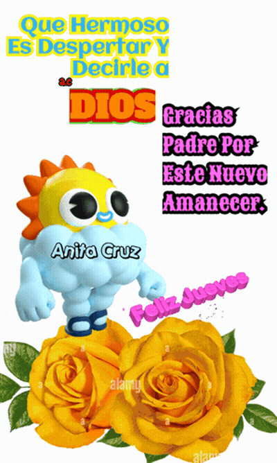 Anita Cruz Standing On Yellow Rose GIF