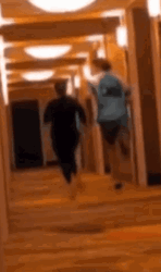 Ankle Breakers Guy Running In Hallway GIF