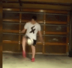 Ankle Breakers Guy Steps On Soccer Ball GIF