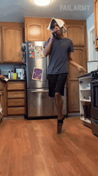 Ankle Breakers Guy Wearing Aluminum Cups GIF