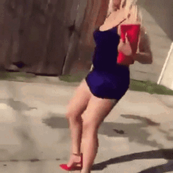 Ankle Breakers Lady Wearing High Heels GIF