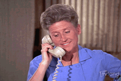 Ann Davis Hang Up Phone Eyes Rolled Reaction GIF