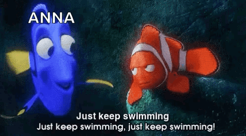 Anna And Dory Talking GIF