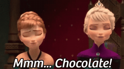 Anna And Elsa From Frozen Standing With Eyes Closed GIF