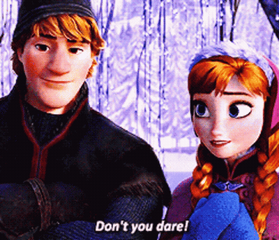 Anna And Kristoff From Frozen Are Talking To Each Other GIF