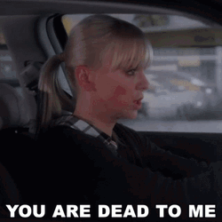 Anna Driving A Car Says Youre Dead To Me GIF