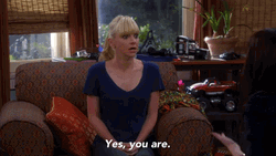 Anna Faris Aggressive Yes You Are GIF