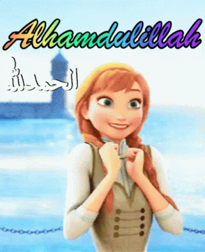 Anna From Frozen Alhamdulillah GIF