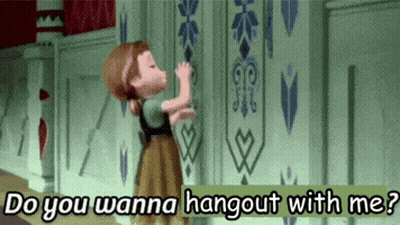 Anna From Frozen Asking Do You Wanna Hang Out With Me GIF