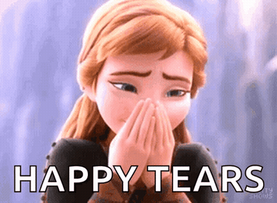 Anna From Frozen Crying And Covering Face GIF