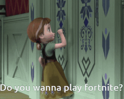 Anna From Frozen Saying Do You Wanna Play Fortnite