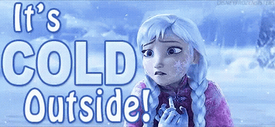 Anna From Frozen Saying It's Cold Outside GIF