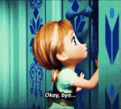 Anna From Frozen Saying Okay Bye GIF