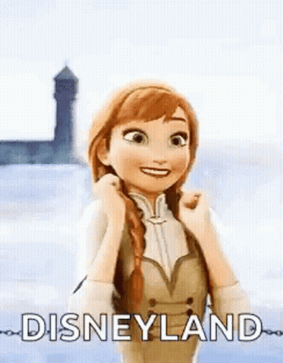 Anna From Frozen Smiling Holding Hair GIF