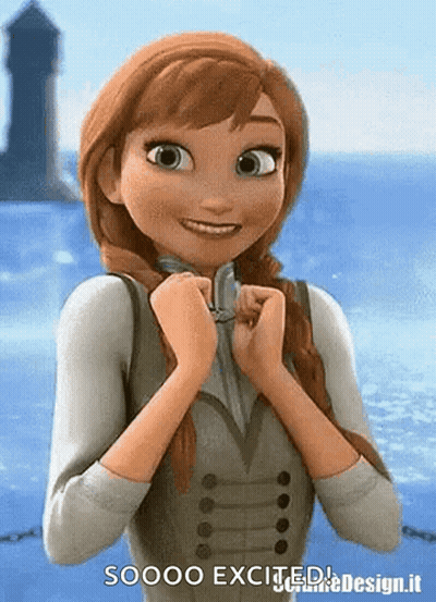 Anna From Frozen Soooo Excited GIF