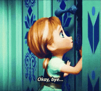 Anna Saying Okay Bye GIF
