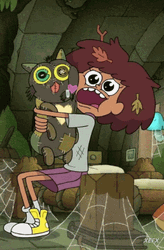 Anne Boonchuy Hugging Stuff Toy Cat Amphibia GIF