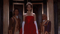Anne Hathaway Changing Gowns GIF