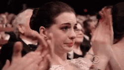 Anne Hathaway Clapping GIF