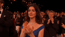Anne Hathaway Clapping Meme GIF