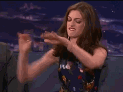 Anne Hathaway Moving Her Hand GIF