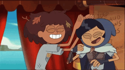 Anne Patting Marcy Head Amphibia GIF