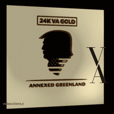Annexed Greenland Poster With Donald Trump Silhouette GIF