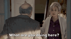 Annie Door Opening What You Doing Here GIF