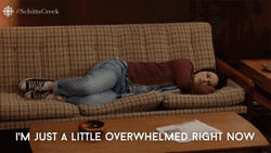 Annie Murphy Overwhelmed GIF